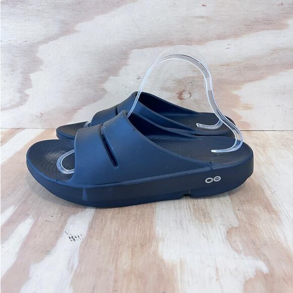 Oofos - Ooahh Sport - Slide Sandals - Black - Men\'s - 8 main image 9